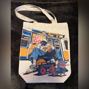 Dunkin’ Donuts NY Knicks tote bag and poster